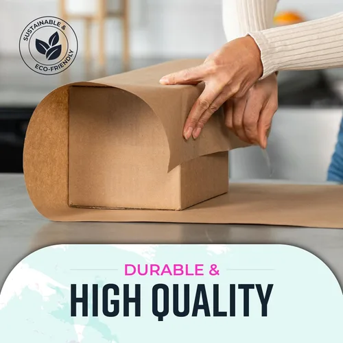 Miniatura 5 de Bryco Goods Rollo de papel kraft jumbo – marrón – 18 pulgadas x 2100 pulgadas (175 pies) – Hecho en Estados Unidos – Apto para embalaje – Mudanza