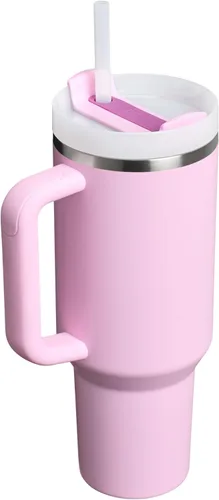 Miniatura 3 de Stanley Quencher H2.0 - Vaso de acero inoxidable con asa, pajilla y tapa FlowState giratoria de 3 posiciones; aislamiento térmico, sin BPA; apto