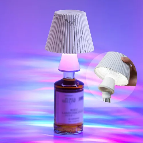 Miniatura 13 de WILIT Lámparas inalámbricas con pantalla de botella para lámparas de mesa, luces de barra de 3 niveles de brillo para bar de casa, lámpara