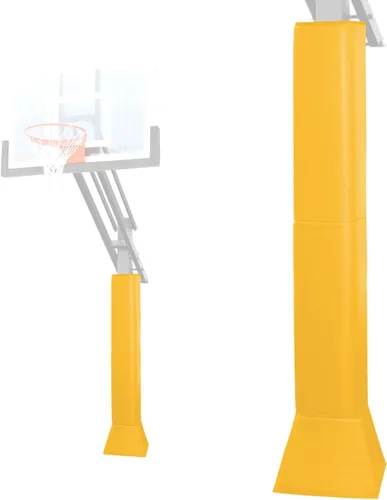 Miniatura 10 de Katop Almohadilla cuadrada para bastón de baloncesto, acolchado de poste protector resistente para poste de 5 x 5 pulgadas, poste y base de 6 x 6