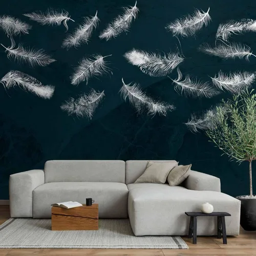 Miniatura 26 de artgeist Mural de pared de plumas de 98 x 69 pulgadas, tamaño XXL, no tejido, de forro polar, para decoración de pared, impresión fotográfica, #10