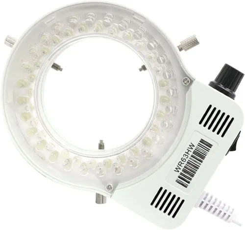 Miniatura 5 de Kit de microscopio LED para microscopio iluminador de luz de anillo para microscopio lámpara ajustable microscopio industrial cámara fuente de luz