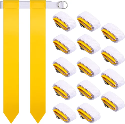 Miniatura 12 de Sintege Juego de cinturón de fútbol con bandera de 14 jugadores, bandera de fútbol ajustable y cinturones, regalos para jóvenes y adultos