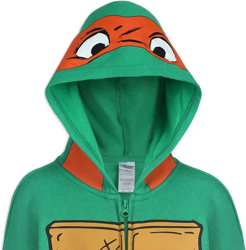 Miniatura 3 de Nickelodeon Teenage Mutant Ninja Turtles Michelangelo - Sudadera con capucha para niños grandes