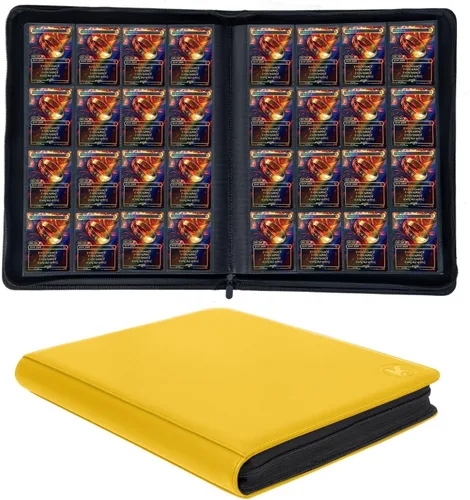 Miniatura 15 de Carpeta de más de 1000 bolsillos para tarjetas intercambiables, álbum de 16 bolsillos compatible con MTG, tarjetas deportivas y otras tarjetas Azul