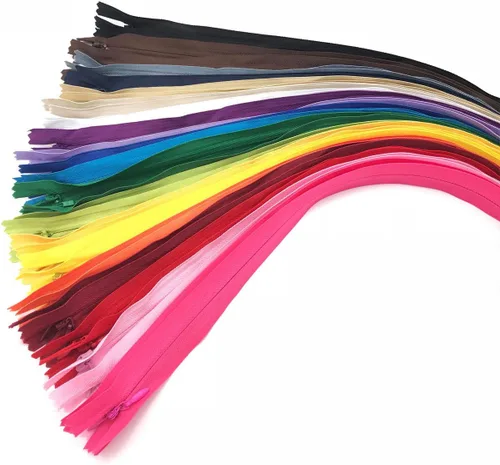 Miniatura 14 de 20 piezas de cremallera invisible de nailon, para coser para prendas hechas a mano/bolsos/textiles para el hogar, especial para costurero