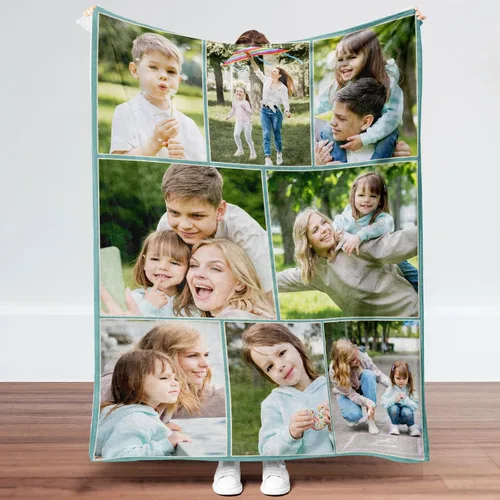 Miniatura 13 de Manta personalizada con fotos, manta de fotos personalizada, mantas personalizadas para parejas, regalos para cumpleaños, Navidad, aniversario, 7