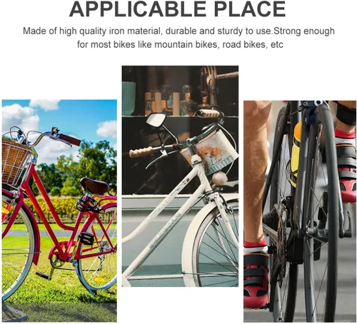 Miniatura 8 de VANZACK Soporte de bicicleta para bicicleta Kickstand de hierro para reparación de bicicletas de 20/24 pulgadas