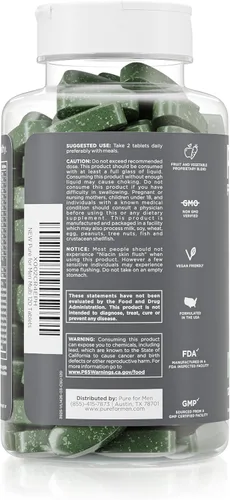 Miniatura 3 de Pure for Men Suplemento multivitamínico Energía, apoyo al estado de ánimo, huesos fuertes, antioxidantes, minerales Vitaminas A, B, C, D