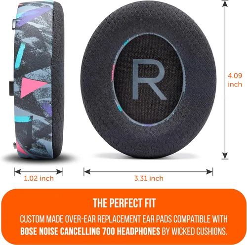 Miniatura 5 de WC Freeze NC700 - Almohadillas de gel refrescante para auriculares Bose con cancelación de ruido 700 Tejido deportivo transpirable, gel