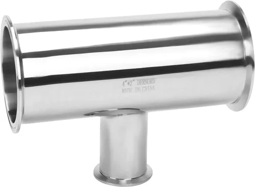Miniatura 7 de DERNORD Reductora de abrazadera Tee 3 vías Acero inoxidable 304 Instalación sanitaria