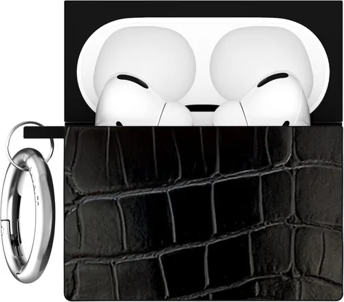 Miniatura 16 de Flaunt Funda cuadrada oficial para AirPods Pro 3 con anillo plateado, compatible con AirPods Pro de 3ª generación, carga inalámbrica, ligera y a