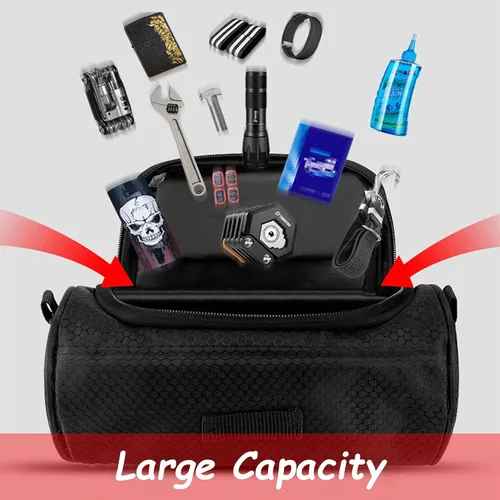 Miniatura 4 de Bolsa para Manillar de Bicicleta, Bolsa de Almacenamiento Frontal Impermeable, Accesorios de Soporte de Teléfono para Bicicleta, Funda Transparente