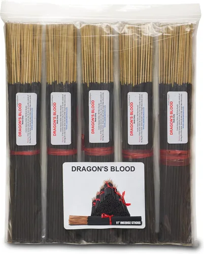 Miniatura 6 de Aroma Depot Dragon's Blood - Varitas de incienso más exóticas de 11 pulgadas. Paquete de 500 unidades al por mayor, cada palo natural se quema