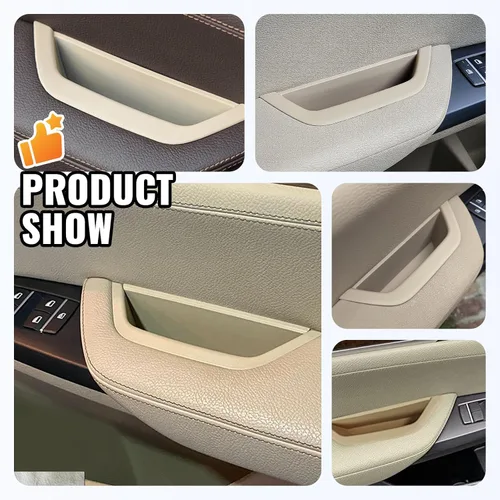Miniatura 7 de para BMW X3 X4 Funda de Reposabrazos de Puerta, Moldura de Tirador de Manija de Puerta Interior del Automóvil, Moldura del Contenedor del Lado
