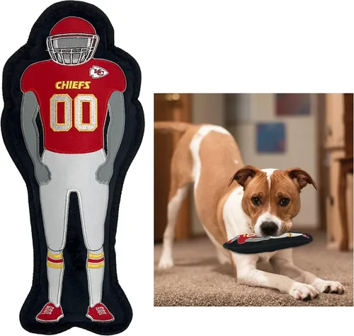 Miniatura 9 de Juguete para perros The 1st Ever Tough but Smooth NFL Buffalo Bills Football Athletes Player Tough Pet Toy. Un juguete para perros de alta calidad