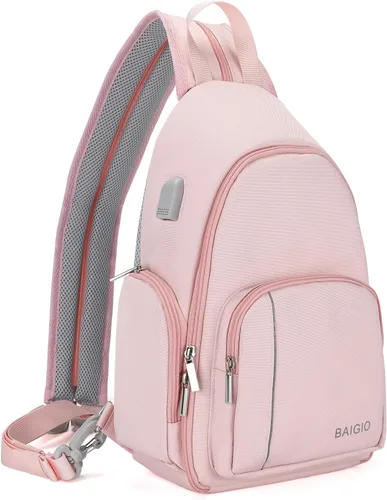 BAIGIO - Bolso cruzado para cámara pequeño, mochila para cámara para fotógrafos, bolso cruzado para cámara impermeable, mochila de viaje para cámara