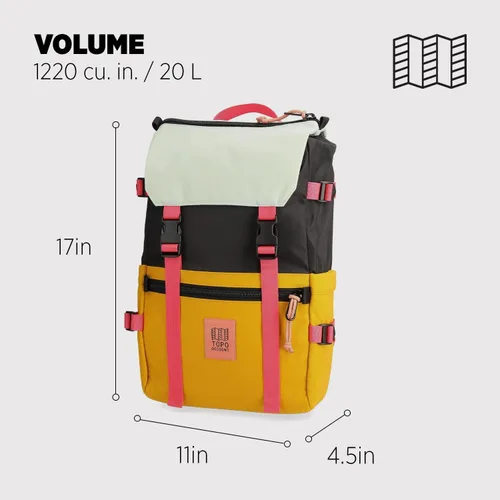 Miniatura 35 de Topo Designs Rover Pack Clásico, asfalto/negro, Tamaño único, Rover Pack Clásico