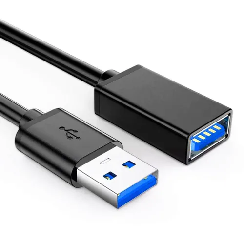 Miniatura 2 de ALINNA - Paquete de 5 cables de extensión USB 3.0 negros tipo A, macho a hembra, para tableta, teclado USB, mouse, unidad flash, disco duro