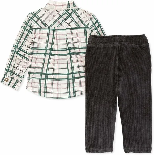 Miniatura 2 de Burt's Bees Baby baby-boys Shirt and Pant Set, Top & Bottom Outfit Bundle, 100% Organic Cotton