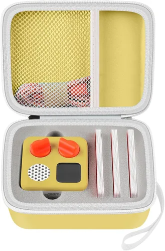 Miniatura 7 de Estuche de viaje casmilee compatible con Yoto Mini – Reproductor de audio y música para niños, bolsa portaobjetos para altavoz infantil que Blanco