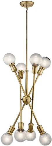 Miniatura 3 de Kichler Armstrong 26" 8 luces Candelabro Latón Natural