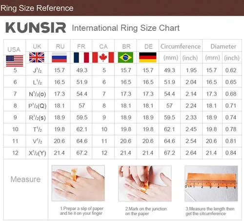 Miniatura 7 de KUNSIR Lindos y delicados anillos de plata de ley 925 para mujer, anillos delicados, anillos de piedras preciosas, joyería de boda, joyería