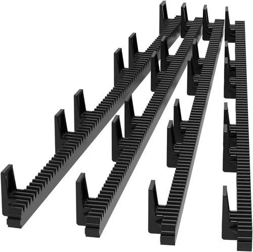 TOPENS RNH4 4pc Rack de engranajes de servicio pesado incluyendo montaje duro para operadores de puertas correderas de 13 pies abridores de puerta