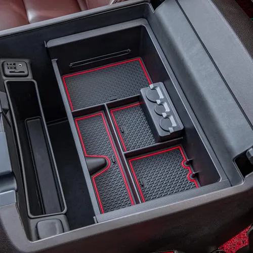 Miniatura 7 de JKCOVER Compatible con Chevy Silverado/GMC Sierra 2014-2018 y Chevy Tahoe Suburban/GMC Yukon 2015-2020 accesorios de bandeja organizadora de consola