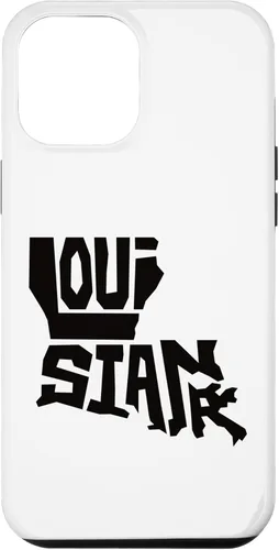 Miniatura 7 de Funda para iPhone 11 Pro Max Patriotic Home State Map of Louisiana Text Art Shape Design