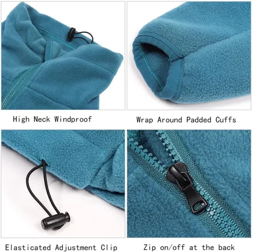 Miniatura 4 de Abrigo de invierno para perro grande, resistente al viento, cálido, ropa para clima frío, ropa cómoda y suave de forro polar, pijama, abrigo
