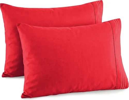 Miniatura 14 de Elegant Comfort Juego de fundas de almohada de 2 piezas de calidad hotelera, lujosas y suaves fundas de almohada de calidad egipcia de 1500 hilos