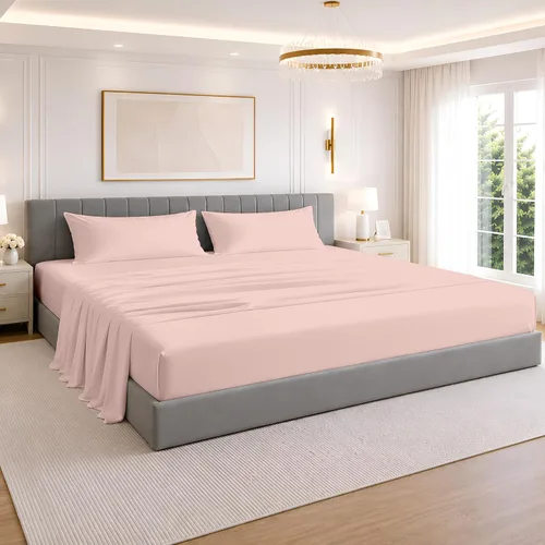 Miniatura 11 de SGI Bedding Juego de sábanas de 108 x 108 pulgadas, 4 piezas, 100% algodón egipcio, bolsillo profundo de 12 pulgadas, ultra suaves, transpirables