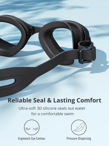 Miniatura 2 de Gafas de natación, sin fugas, gafas de natación para adultos con lentes resistentes a la niebla, bloqueo UV para hombres, mujeres y jóvenes