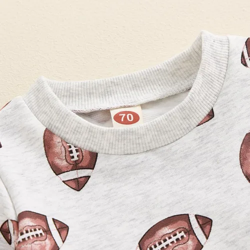 Miniatura 141 de Adobabirl Conjunto de sudadera y pantalones de Halloween para bebé, sudadera y pantalones con parche de calabaza para Halloween, otoño, ropa de bebé