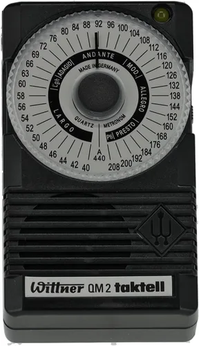Miniatura 3 de Wittner 902720 Taktell Quartz QM 2 Metrónomo, Negro