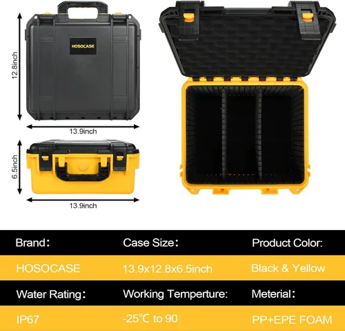 Miniatura 4 de Estuche de almacenamiento para batería Dewalt de 20 V: estuches duros impermeables para baterías Dewalt 20V/12V/60V, organizador de almacenamiento