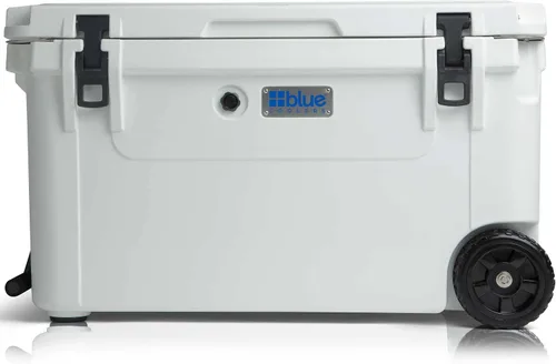 Miniatura 9 de Blue Coolers Ark Series 100-110 Quarts, enfriador de hielo moldeado por roto Gran baúl de hielo con capacidad para hasta 10 días Blanco ártico