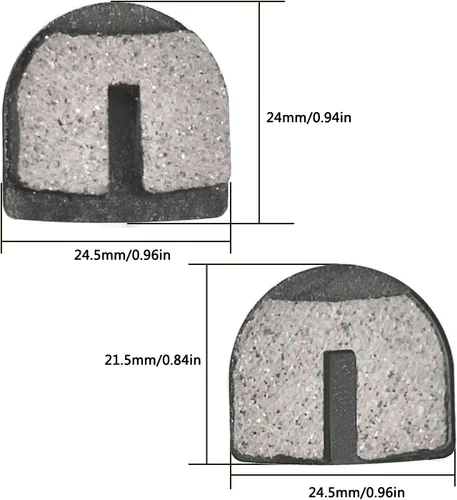 Miniatura 4 de HOLATO Pastillas de freno de disco redondeadas para Razor MX500 MX650 SX500 Mcgrath Dirt Rocket Electric Motocross Bike E500S Scooter RSF350 RSF650