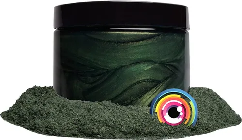 Miniatura 4 de Pigmentos Eye Candy Pigments Premium Green Mica Powder – Bonsai Green (0.88 oz) – para epoxi, resina, jabón, pintura, carpintería, vertido acrílico