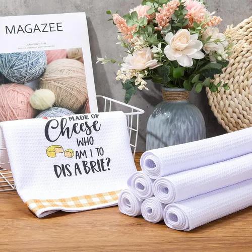 Miniatura 6 de Breling Toalla de cocina de sublimación en blanco de 16 x 24 pulgadas, tejido de gofre, de microfibra, de secado rápido, absorbentes para regalos