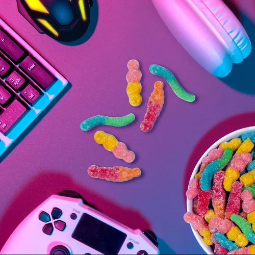 Miniatura 8 de Trolli Sour Brite Squad - Gomitas de caramelo, gusanos de goma agria, 6.3 onzas (paquete de 8)
