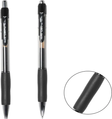 Miniatura 3 de AIHAO Bolígrafos de gel, punta media, tinta negra, paquete de 12 bolígrafos retráctiles de tinta de gel con tinta de primera calidad y agarre cómodo