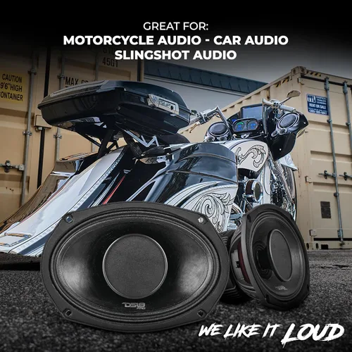 Miniatura 3 de DS18 PRO-HY69.4B - Altavoz híbrido de rango medio resistente al agua 6x9 con controlador de 1 pulgada, 500 W, potencia máxima de 4 ohmios, rango