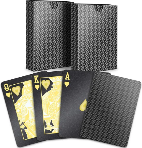 Miniatura 10 de BIERDORF Cartas de Juego de Póquer Impermeables de Plástico - Baraja Duradera y Elegante - Cartas Profesionales Premium de Índice Estándar