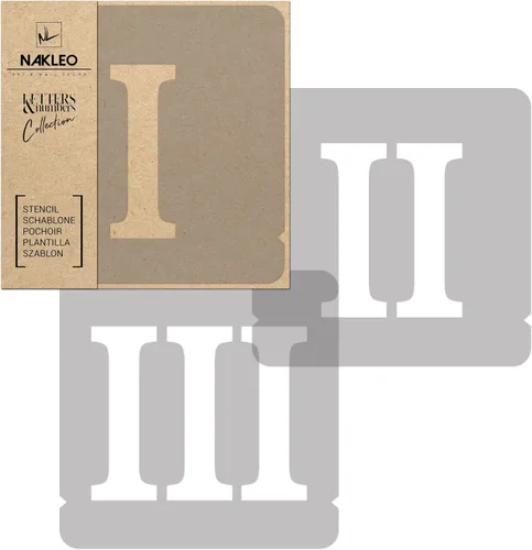 Miniatura 18 de NAKLEO 42 plantillas de plástico de letras y números para manualidades, reutilizables de 2 pulgadas, letras para pintar, alfabeto, plantilla, arte