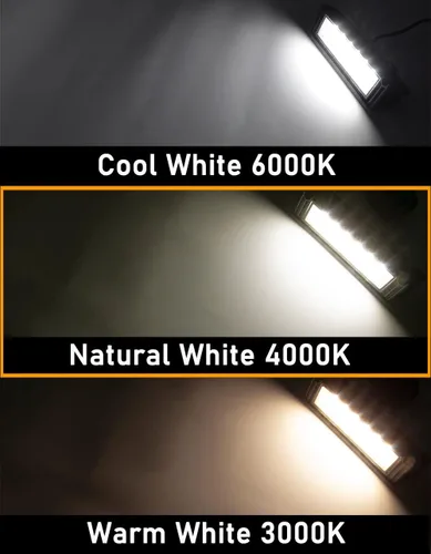 Miniatura 4 de Raycharm Lámpara LED exterior de 9 pulgadas, haz de inundación de ángulo descendente de 40 °, blanco natural de 4000 K, 12 V/24 V CC, salida de alto