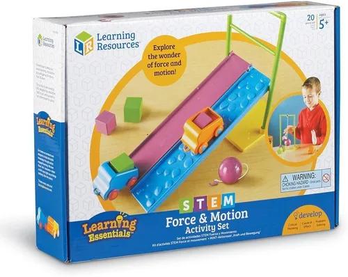 Miniatura 7 de Juego de actividades de Learning Resources STEM Fuerza y Movimiento, 20 piezas
