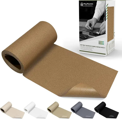 Miniatura 19 de KING MOUNTAIN Parche de lona para planchar, 3"×60", parche de reparación de tela de algodón 100% impermeable, utilizado para varios sofás, tiendas