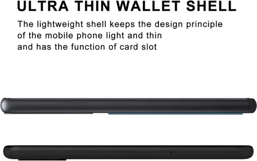 Miniatura 4 de Kowauri Funda para Samsung Galaxy S22 Ultra, Funda de piel sintética con ranura para tarjeta de crédito Funda protectora ultra delgada para Samsung